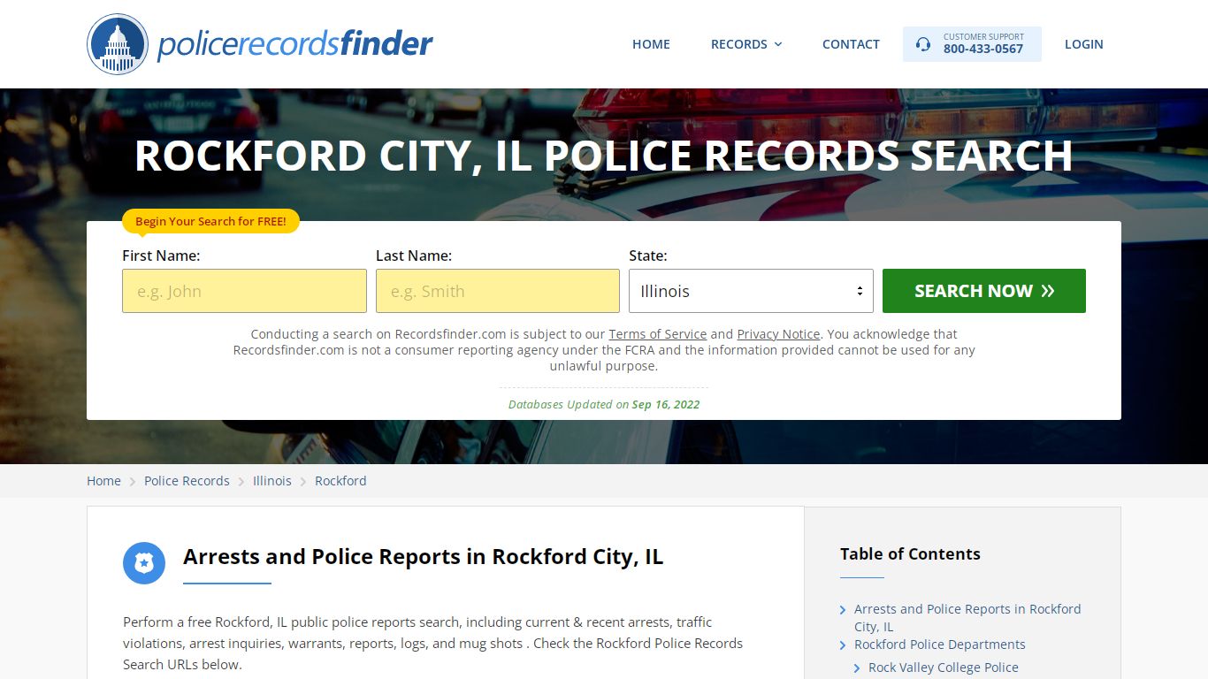 Rockford, Coosa County, IL Police Reports & Police Department Records