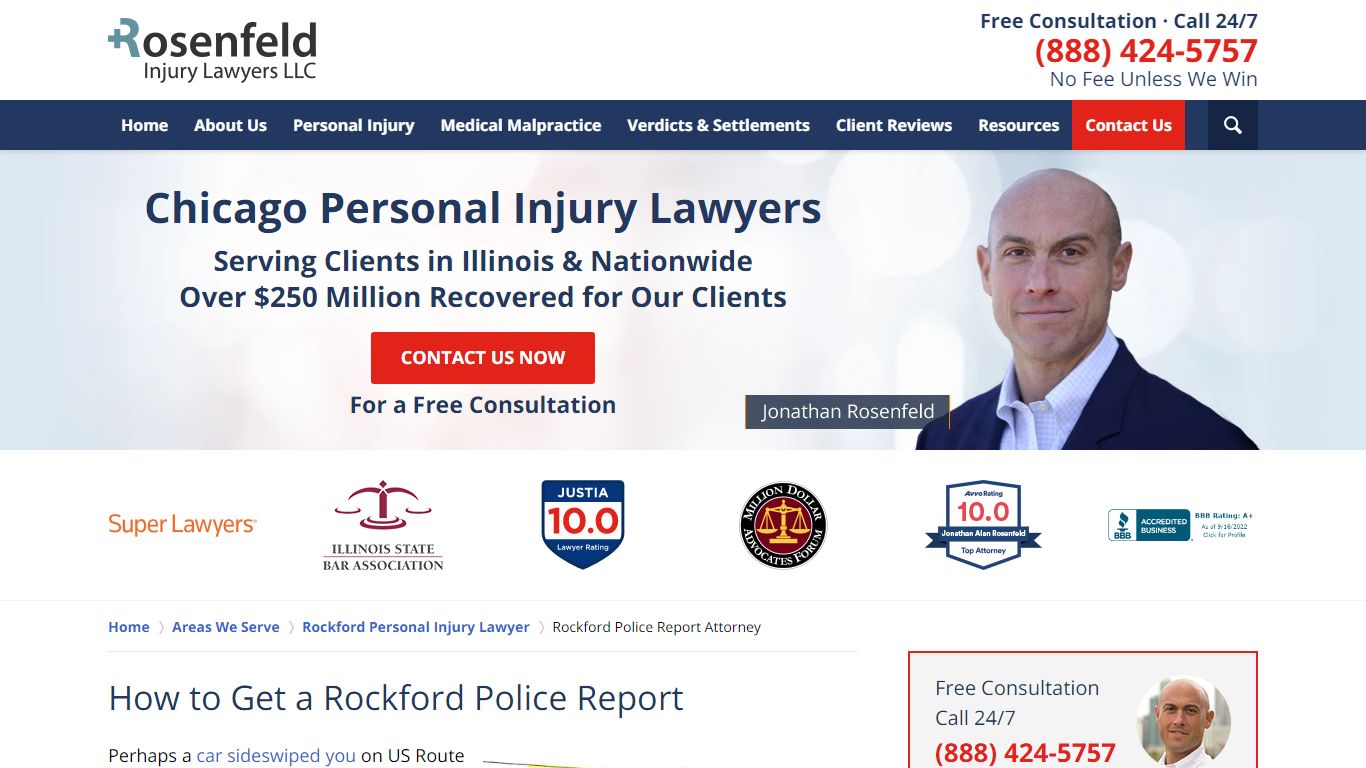 How to Get a Rockford Police Report | Rosenfeld Injury Lawyers